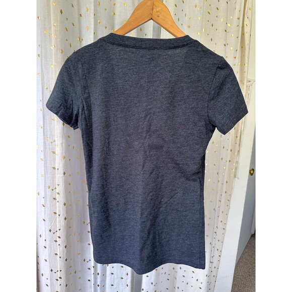 Volcom Women's The Only Constant Is Change Dark Heathered Gray V-Neck T-Shirt S - Picture 3 of 4